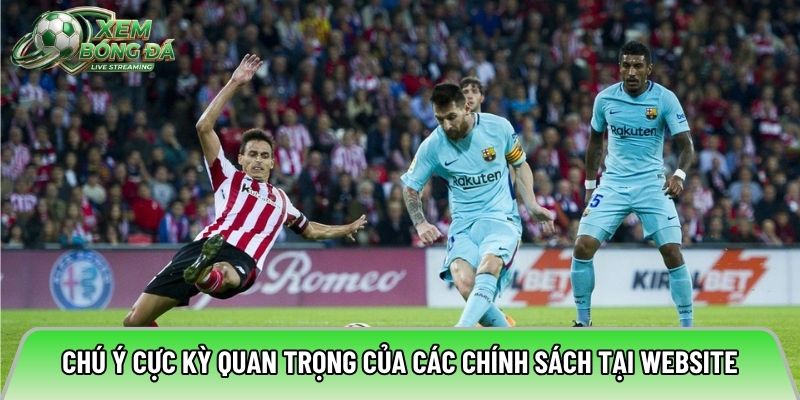 Chú ý cực kỳ quan trọng của các chính sách tại website